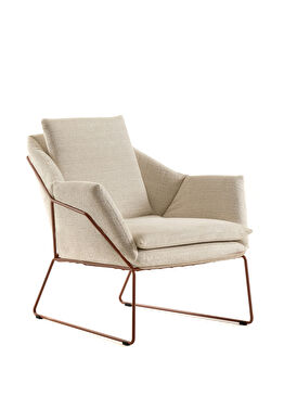 Kafes Kiremit Ekru Mini Berjer