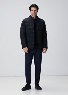 Lacivert Yandan Cepli Basic Eşofman Altı