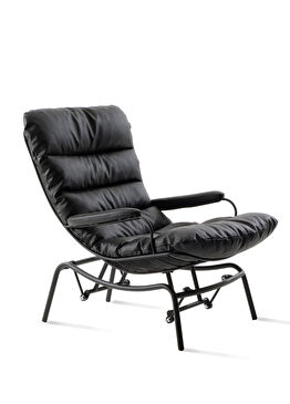 Yeke Siyah Deri Sallanır Berjer