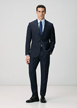 Lacivert Yün Takım Elbise