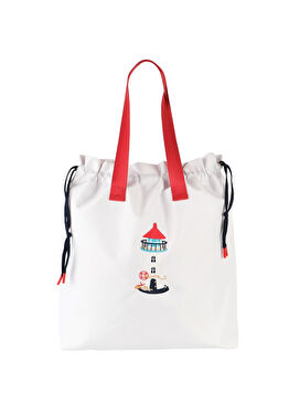 Marin Fener Beyaz Unisex Plaj Havuz Çantası