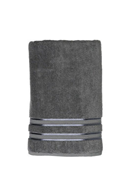 Olite Gri Pamuklu Banyo Havlusu 90 x 150 cm