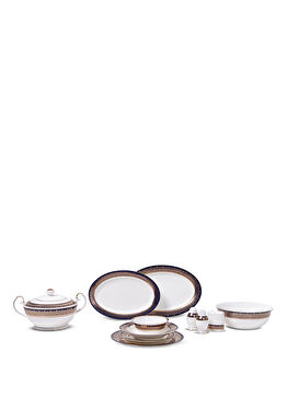 Cıo Blue Bone China 60 Parça 12 Kişilik Yemek Takımı