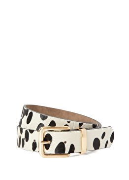 Siyah Kadın Deri Kemer