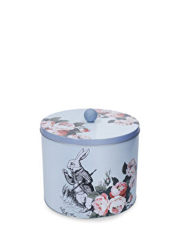 X V&A Alice in Wonderland Teneke Bisküvi Kutusu