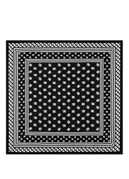 Siyah Beyaz Kadın İpek Şal