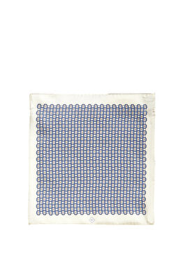 Mavi İpek Poşet Mendil