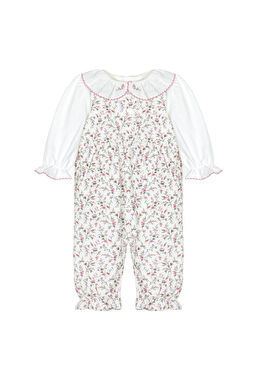 Botanic Liberty Pembe Çiçekli Kız Bebek Tulum