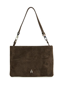 Kahverengi Kadın Deri El Portföyü