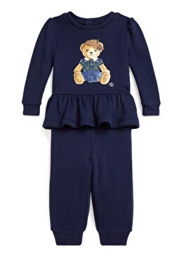 Lacivert 2li Kız Bebek Set