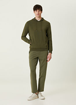 Yeşil Beli Kordonlu Pantolon