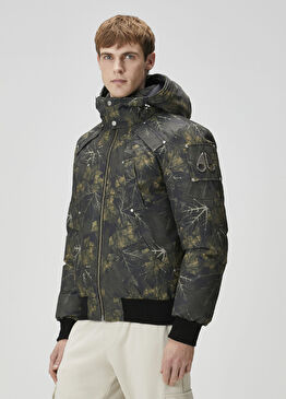 Haki Kapüşonlu Bomber Mont