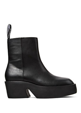 Billie Siyah Deri Kadın Bot K400754-002