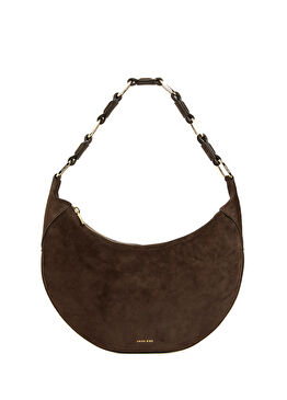 Kate Koyu Kahverengi Kadın Süet Hobo