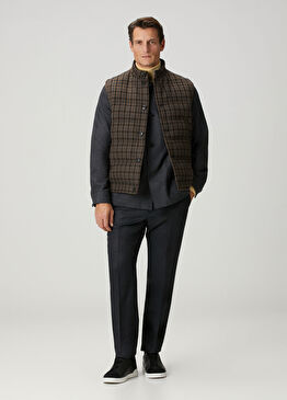 Koyu Gri Yün Pantolon