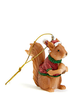 Yeşil Sincap Formlu Yılbaşı Süsü