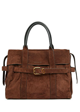 Dakota Kahverengi Kadın Süet Alışveriş Çantası