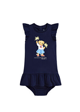 Lacivert Kız Bebek 2li Set