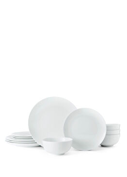 MKCHALK12PC Chalk 12 Parça 4 Kişilik Porselen Yemek Takımı