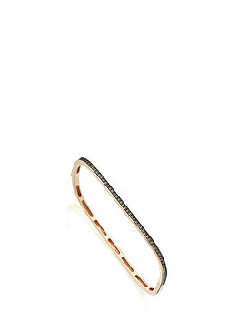 Planet Pırlantalı 14 Ayar Rose Gold Kadın Kelepçe Bilezik