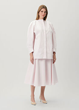 La Jupe Açık Pembe Midi Etek