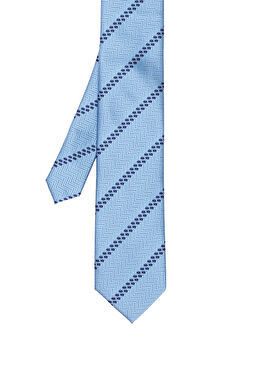 Mavi Çizgili Kravat