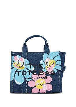 x Hattie Stewart Mavi Denim alışveriş Çantası