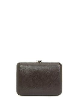 Kahvereng Kadın Suni Deri Clutch