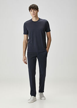 Lacivert Beli Kordonlu Pantolon