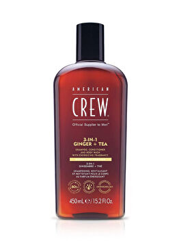 3in1 Ginger + Tea With Energizing Fragrance Erkekler İçin Canlandırıcı Şampuan + Saç Kremi + Vücut Losyonu 450 ml