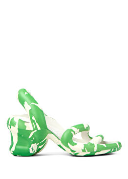 Kobarah Yeşil Beyaz Kadın Spor Sandalet