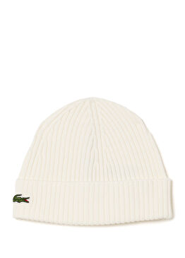 Beyaz Yün Unisex Bere