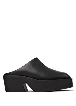 Billie Siyah Deri Kadın Topuklu Terlik K201674-001