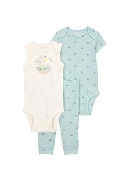 Layette Zıbın Pantolon Erkek Bebek 2'li Set