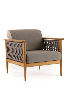 Girift Gri Iroko Bahçe Koltuğu