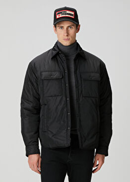 Siyah Kapitoneli Dış Gömlek