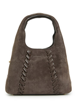 Kahverengi Kadın Süet Çanta