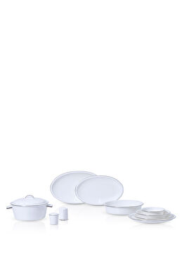 Avalon Platin Porselen 60 Parça 12 Kişilik Yemek Takımı