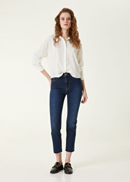 Lacivert Denim Pantolon