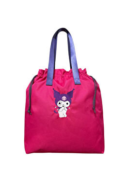 Pembe Kuromi Desenli Fonksiyonel Kadın Plaj Havuz Çantası