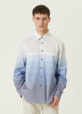 Açık Mavi Degradeli Gömlek