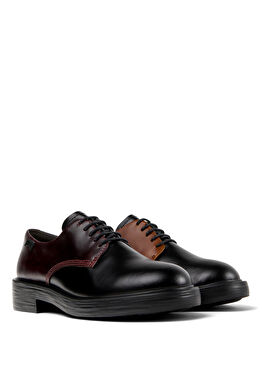 Twins Renkli Deri Kadın Derby Ayakkabı K201684-021