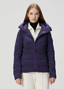 Clair Lacivert Kapüşonlu Mont