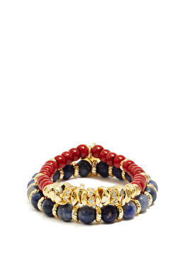 Renkli Doğal Taşlı Kadın Bileklik