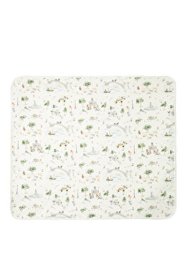 Çok Renkli Figür Desenli Erkek Bebek Battaniye