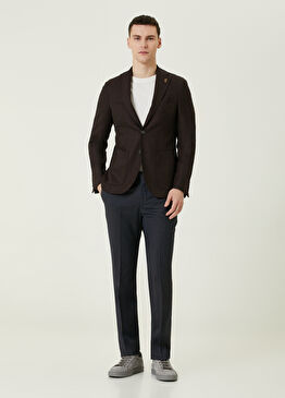 Lacivert Yün Pantolon