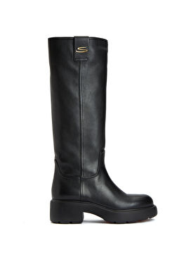 Easy Siyah Kadın Deri Çizme