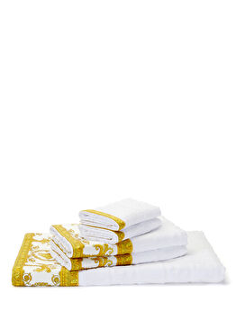 I Love Baroque Beyaz 5li Havlu Seti