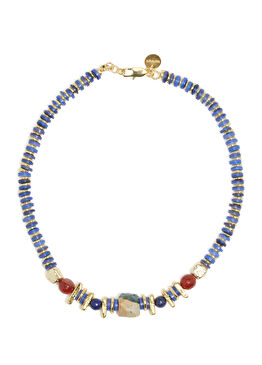 Renkli Doğal Taşlı Kadın Kolye