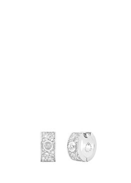 MKJ0244-040B Metalik Gri Pirinç Kadın Küpe